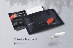 Interior Postcard Template