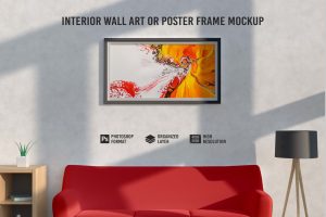 Interior wall art or Poster frame Mockup Vol.2