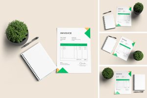 Invoice Paper Mockups