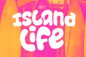 Island Life – A Surf Font for Endless Summers