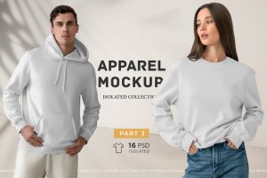 Isolated Apparel MockUps Collection Part 3