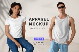 Isolated Apparel MockUps Collection Part 4