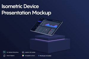 Isometric Device Presentation Mockup