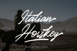Italian Horskey Signature Handlettering Script