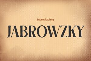 Jabrowzky – A Nostalgic Retro Font