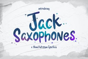 Jack Saxophones – Handwritten Typeface