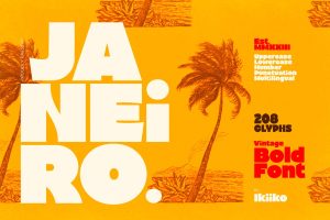 Janeiro – Vintage Bold Font