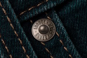 Jeans Rivet Button Logo Mockup