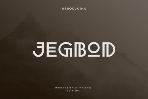 Jegbod – Scandinavian Display Typeface