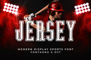 Jersey – Modern Display Sports Font
