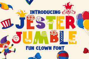 Jester Jumble – Fun Clown Font