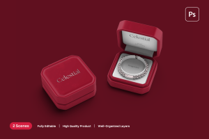 Jewelry Box Mockup