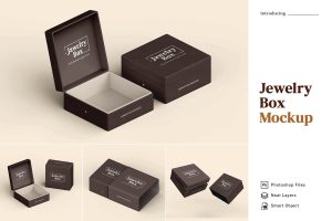 Jewelry Box Mockup 5 Views