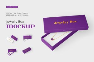 Jewelry Box Mockup Set