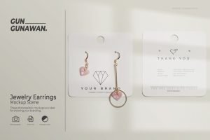 Jewelry Earrings Mockup