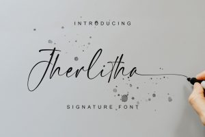 Jherlitha – Signature Font