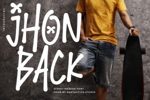 Jhon Back Street Marker font