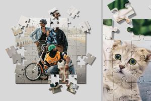 Jigsaw Puzzle Mockup