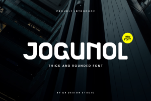 Jogunol – Thick & Rounded Font