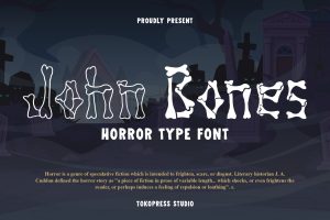 John Bones – Scary Font
