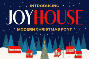 Joyhouse – A Modern Sans Serif Christmas Font