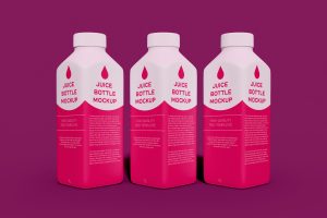 Juice Bottle Mockup