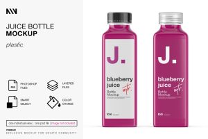 Juice Bottle Mockup