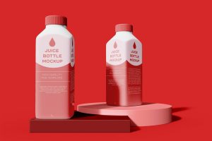 Juice Bottle Mockup.