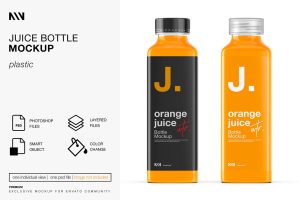 Juice Bottle Mockup