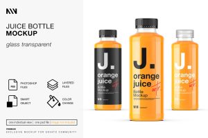 Juice Bottle Mockup