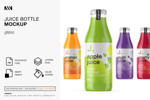 Juice Bottle Mockup