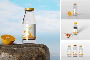 Juice Bottle Mockup