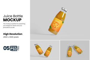 Juice Bottle Mockup