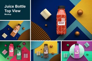 Juice bottle Top View