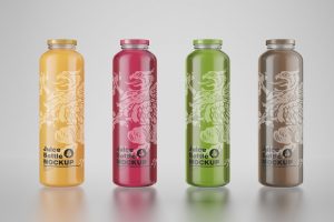 Juice Bottles Mockup