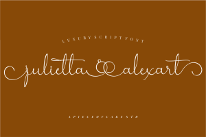 Julietta Alexart – A Wedding Font