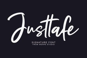 Justtafe – Signature Font