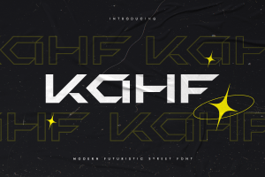 KAHF – Modern Futuristic Street Font