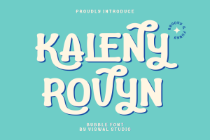 Kaleny Rovyn – Groovy & Funky Font