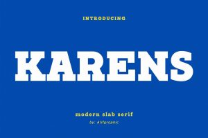 Karens – Slab Serif