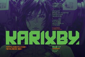 KARIXBY – Futuristic Cyberpunk Display Font