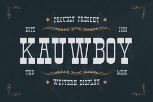 Kauwboy – A Western Display Font