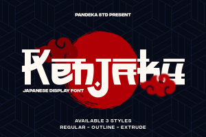 Kenjaku – Japanese Asian Font