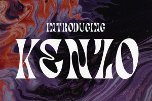 Kenzo – Psychedelic Typeface