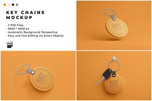 Key Chains Mockup