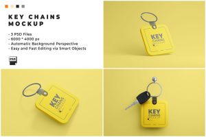 Key Chains Mockup