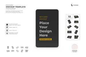 Keycard Mockup Template Set