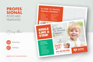 Kids Dental Postcard Templates