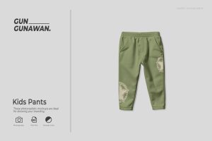Kids Pants Mockup