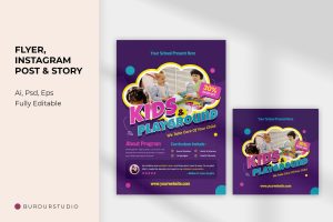 Kids Play Course Flyer & Instagram Post